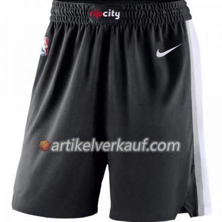 Portland Trail Blazers Schwarz Nike Kurze Hose Swingman - Herren